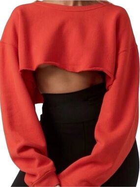 JOAH BROWN - Hot Sauce (Reddish/Orange) Cropped Sweatshirt